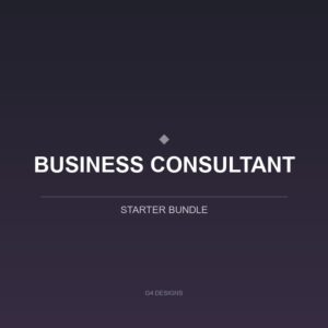 Business Consultant Starter Bundle